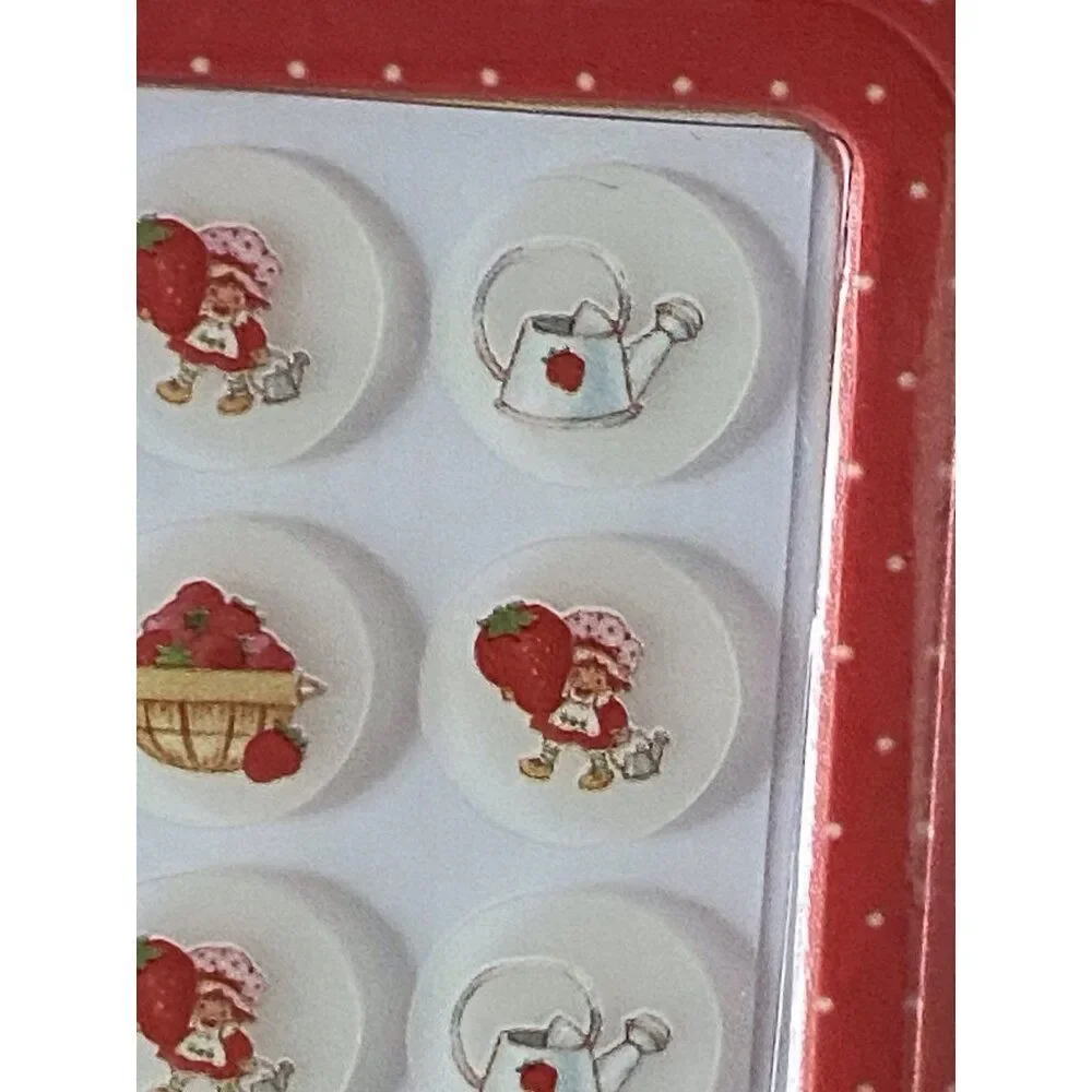 Strawberry Shortcake‎ Spot Patches With Keychain And Reusable Case Red 18 ct NEW